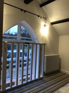 Chapel conversion bedroom