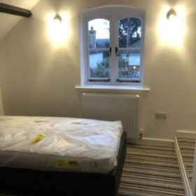 Chapel conversion bedroom